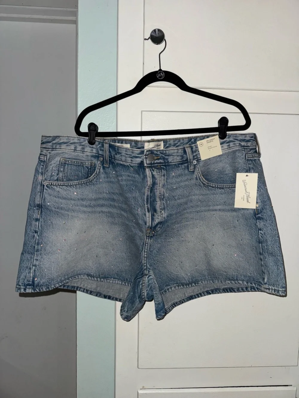 Universal Thread 90’s baggy rhinestone denim shorts